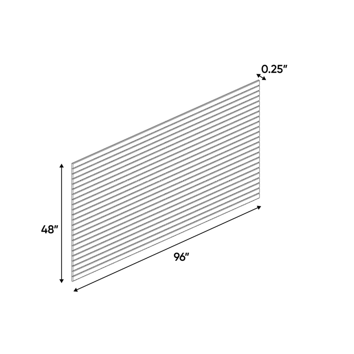 Slim Shaker Karamel - 48 Inch Beaded Panels Accessories - 48" Width x 96" Height x .25" Depth