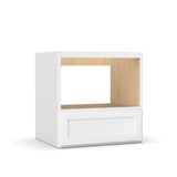 Liberty Shaker White - 30 Inch Microwave Base Cabinet - 30" Width x 34.5" Height x 24" Depth