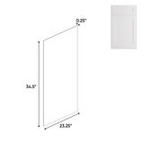 Liberty Shaker White - 23.25 Inch Side Finished Skins Accessories - 23.25" Width x 34.5" Height x .25" Depth