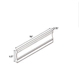 Charleston Driftwood - 0.75 Inch Base Molding Accessories - .75" Width x 4.5" Height x 96" Depth