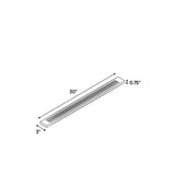 Slim Shaker Karamel - 3 Inch Flutted Wall Fillers Accessories - 3" Width x 30" Height x .75" Depth