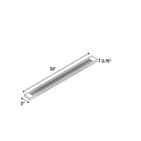 Liberty Shaker Rift - 3 Inch Flutted Wall Fillers Accessories - 3" Width x 36" Height x .75" Depth