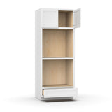 Liberty Shaker White - 33 Inch Double Oven Tall Cabinet - 33" Width x 84" Height x 24" Depth