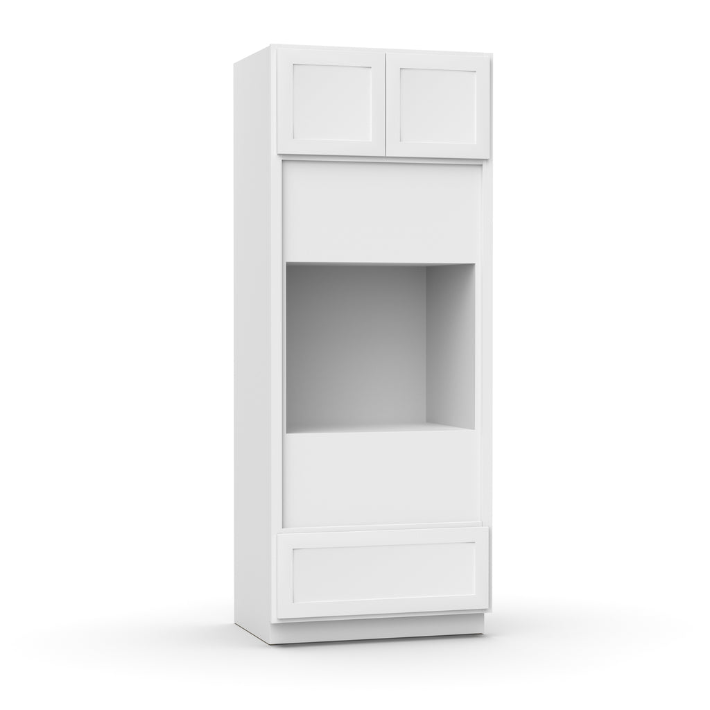 Liberty Shaker White - 33x84 Inch Single Oven Tall Cabinet - 33