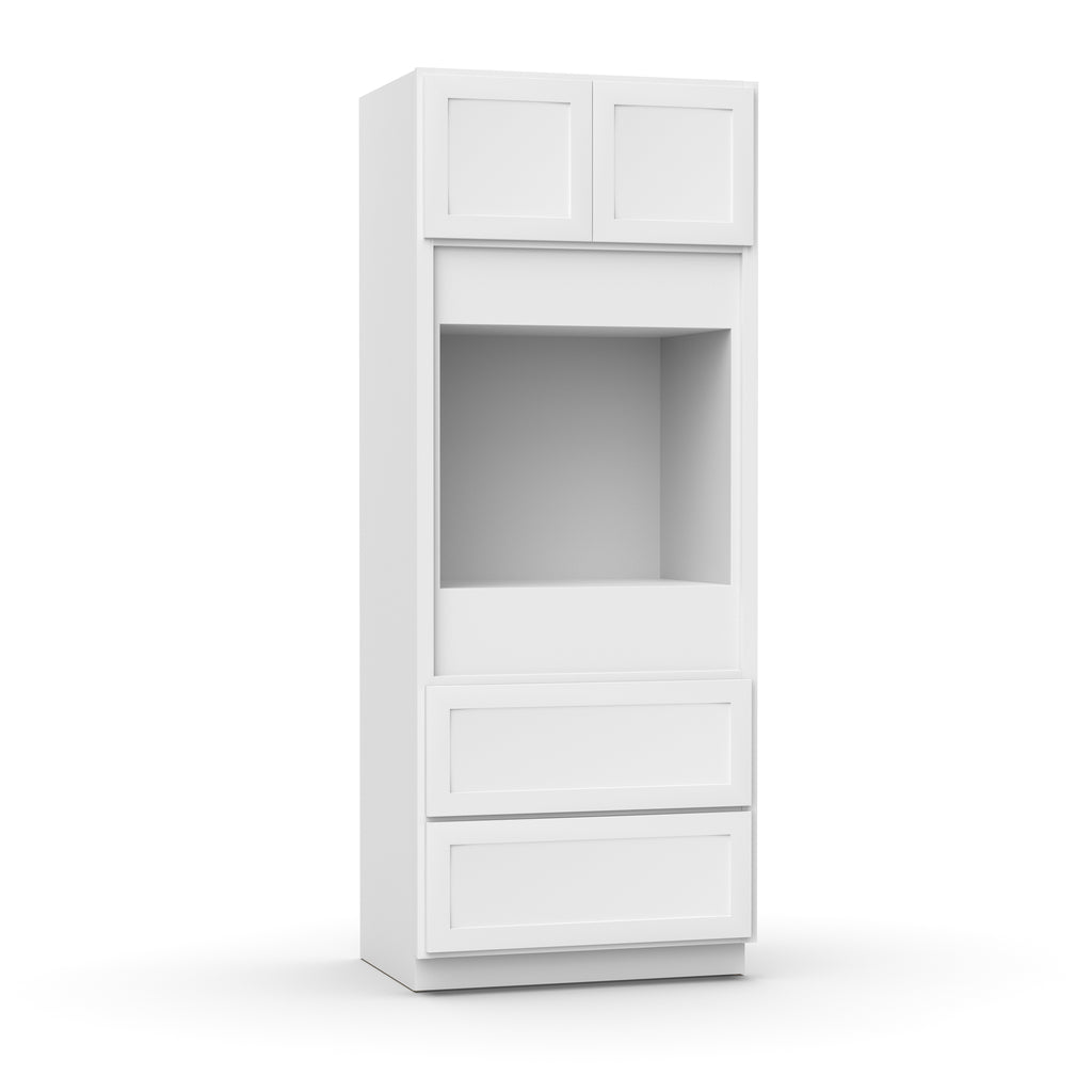Liberty Shaker White - 33x84 Inch Single Oven Tall Cabinet - 33