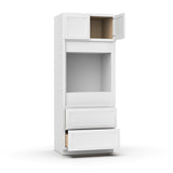 Liberty Shaker White - 33x84 Inch Single Oven Tall Cabinet - 33" Width x 84" Height x 24" Depth