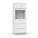 Liberty Shaker White - 33x84 Inch Single Oven Tall Cabinet - 33" Width x 84" Height x 24" Depth