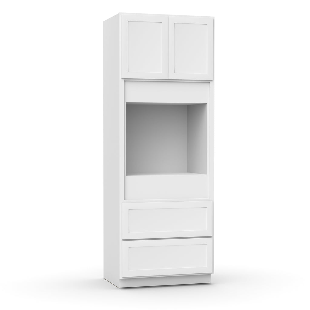 Liberty Shaker White - 33x90 Inch Single Oven Tall Cabinet - 33