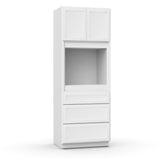 Liberty Shaker White - 33x90 Inch Single Oven Tall Cabinet - 33" Width x 90" Height x 24" Depth