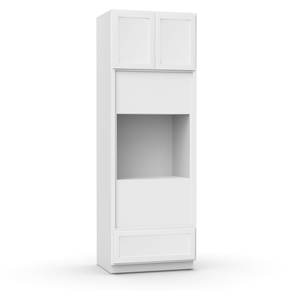 Liberty Shaker White - 33x96 Inch Single Oven Tall Cabinet - 33