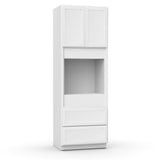 Liberty Shaker White - 33x96 Inch Single Oven Tall Cabinet - 33" Width x 96" Height x 24" Depth