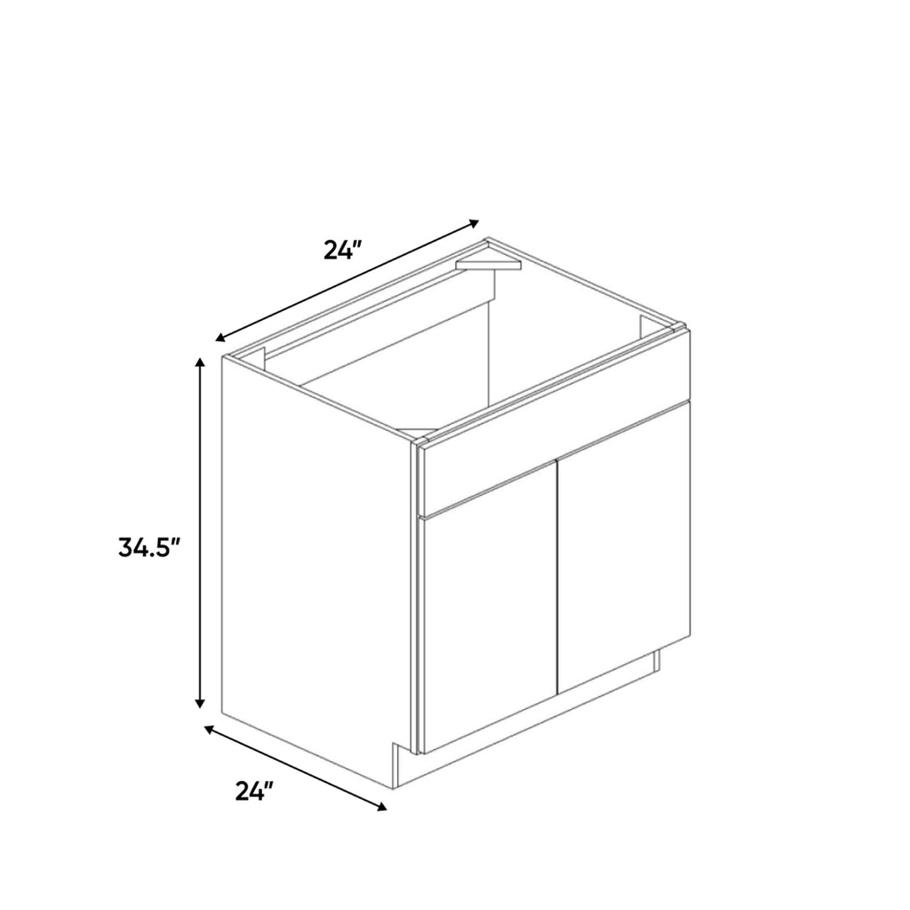 Portland Chestnut - 24 Inch Sink Base Cabinet - 24