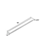 RTA - Atlas Blanco - Tall Fillers - 1.5"W x 96"H x 0.75"D