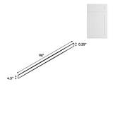Liberty Shaker White - 96 Inch Toe Kick Accessories - 96" Width x 4.5" Height x 0.25" Depth