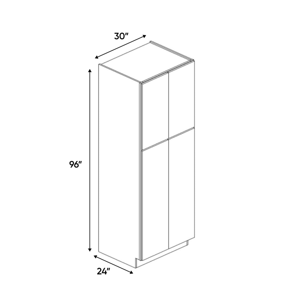 Liberty Shaker Rift - 30 Inch Double Door Pantry Tall Cabinet - 30