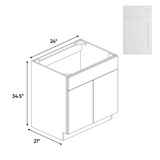 Liberty Shaker White - 24 Inch Vanity Sink Base Cabinet - 24" Width x 34.5" Height x 21" Depth
