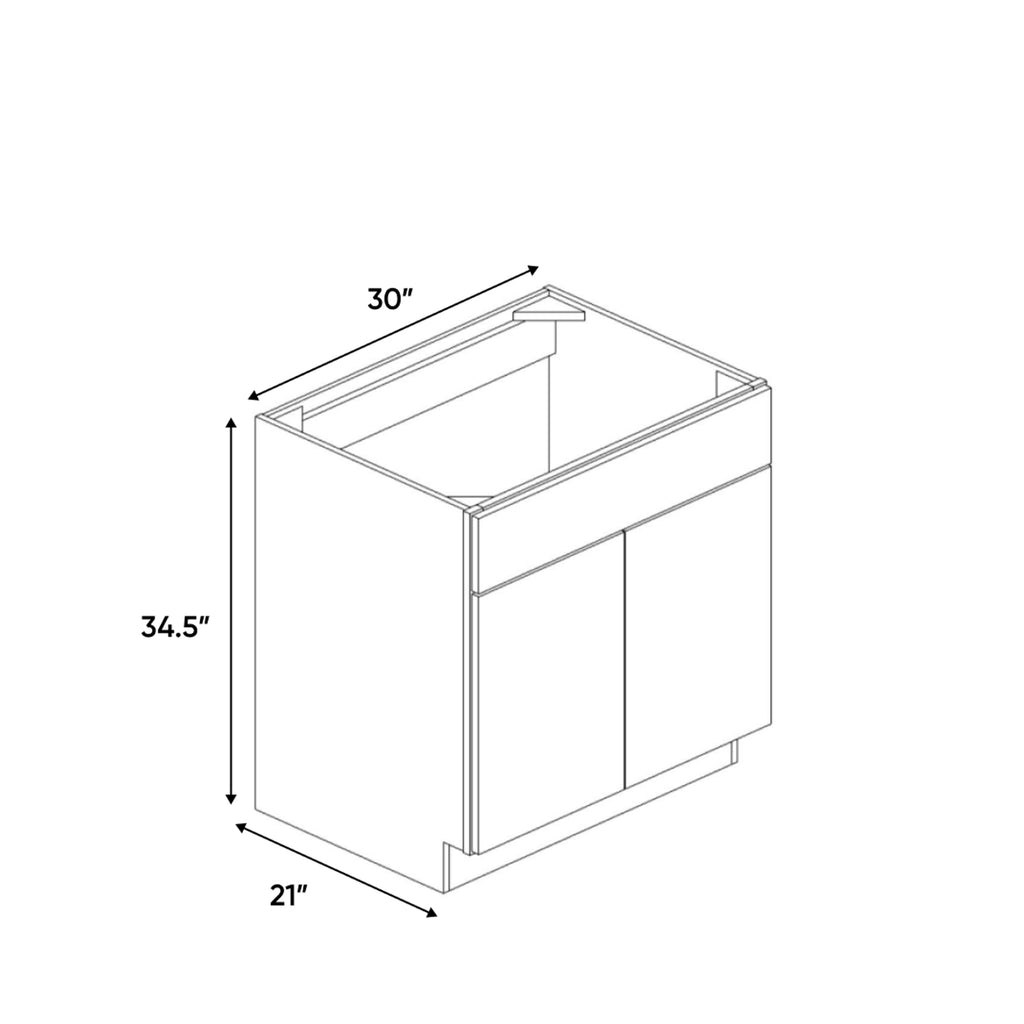 Portland Chestnut - 30 Inch Vanity Sink Base Cabinet - 30