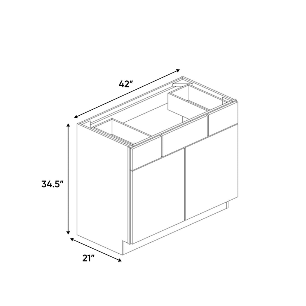 Windsor Ashen - 42 Inch Vanity Consoles Cabinet - 42