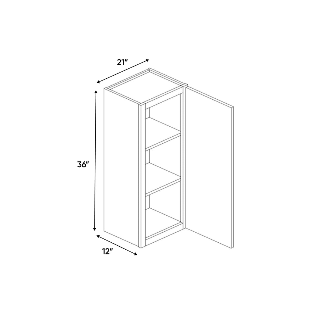 Atlas Blanco - 21 Inch Height Single Door Wall Cabinet - 21