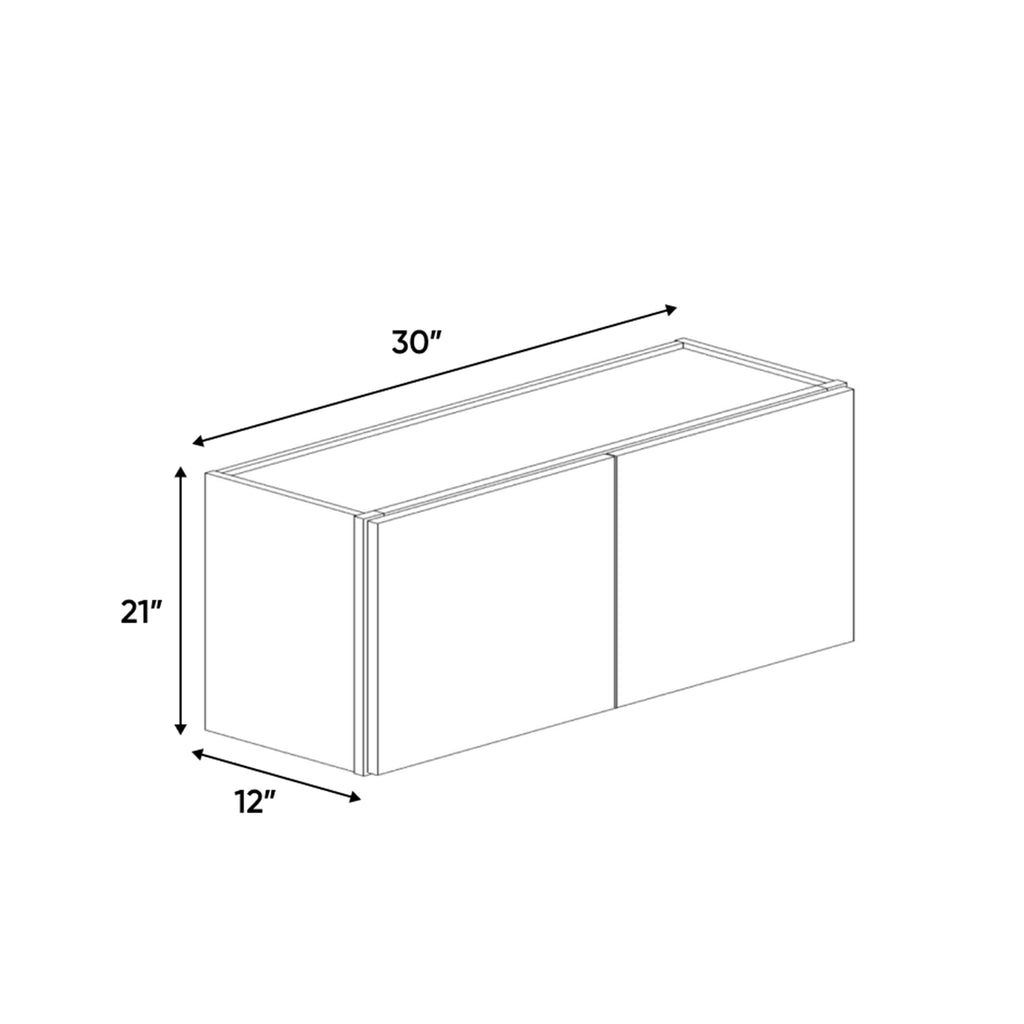 Charleston Driftwood - 30 Inch Height Double Door Wall Cabinet - 30