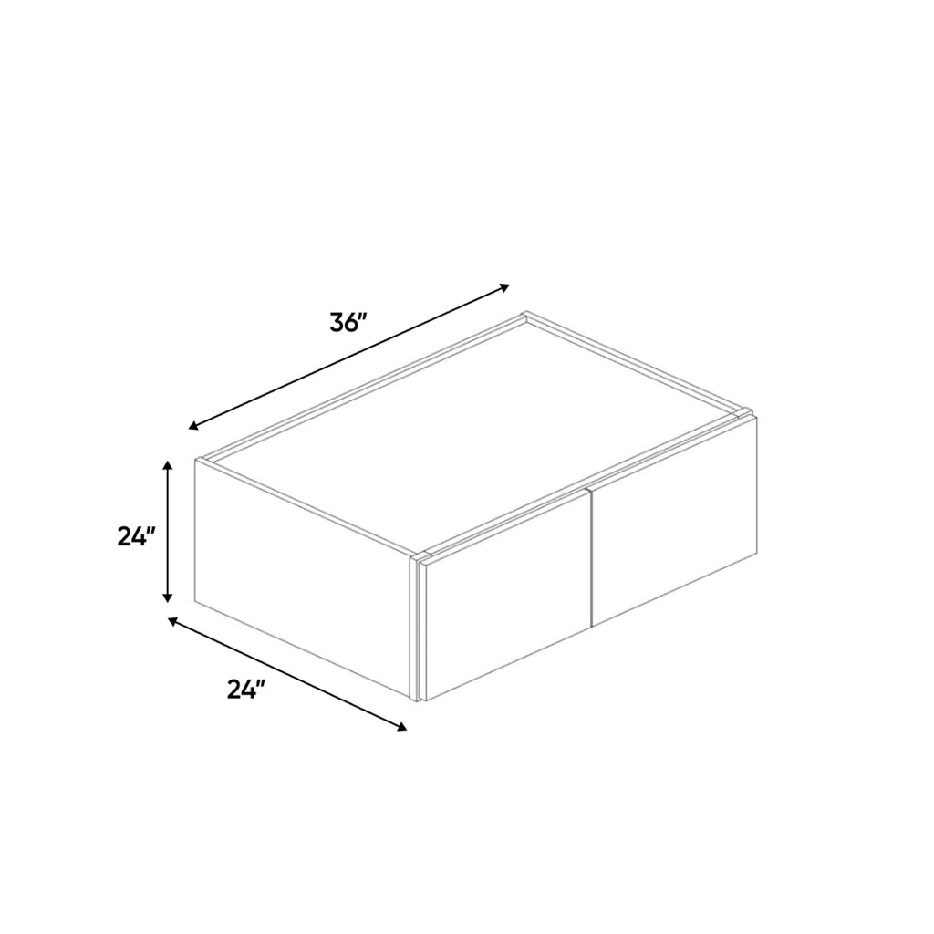 Atlas Blanco - 36 Inch Deep Double Door Wall Cabinet - 36