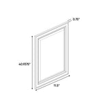 Liberty Shaker White - 11.5 Inch Decorative End Panel Doors Accessories - 11.5" Width x 40.9375" Height x .75" Depth