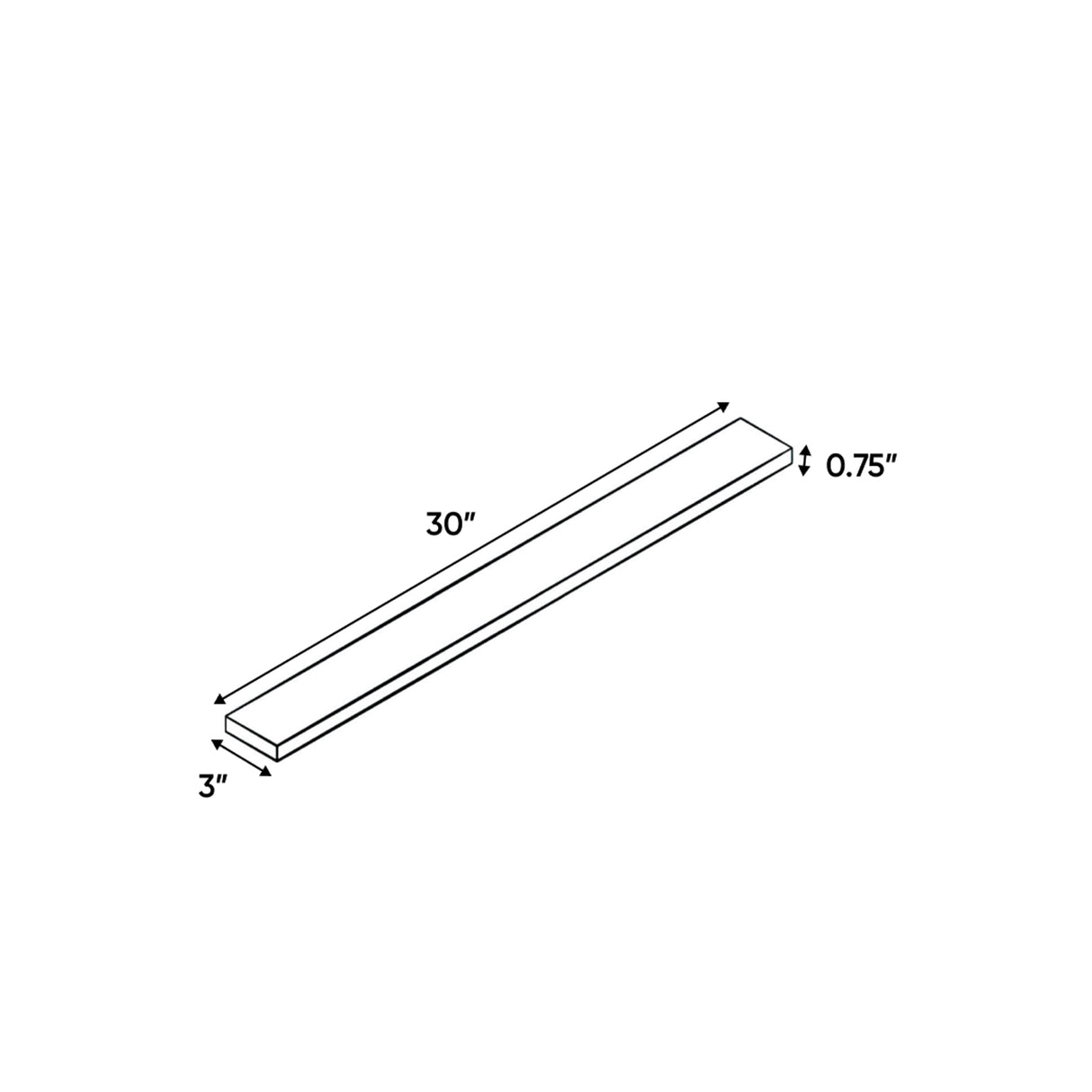 Essence Cemento - 3 Inch Wall Fillers Accessories - 3" Width x 30" Height x .75" Depth