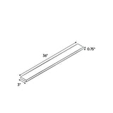 Liberty Shaker Rift - 3 Inch Wall Fillers Accessories - 3" Width x 36" Height x .75" Depth