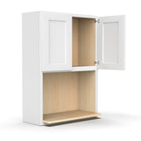Liberty Shaker White - 42 Inch Wall Microwave Cabinets - 30" Width x 42" Height x 16.25" Depth