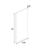 Belmont Grey - 11.25 Inch Side Finished Skins Accessories - 11.25" Width x 36" Height x .25" Depth
