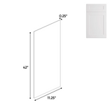 Liberty Shaker White - 11.25 Inch Side Finished Skins Accessories - 11.25" Width x 42" Height x .25" Depth