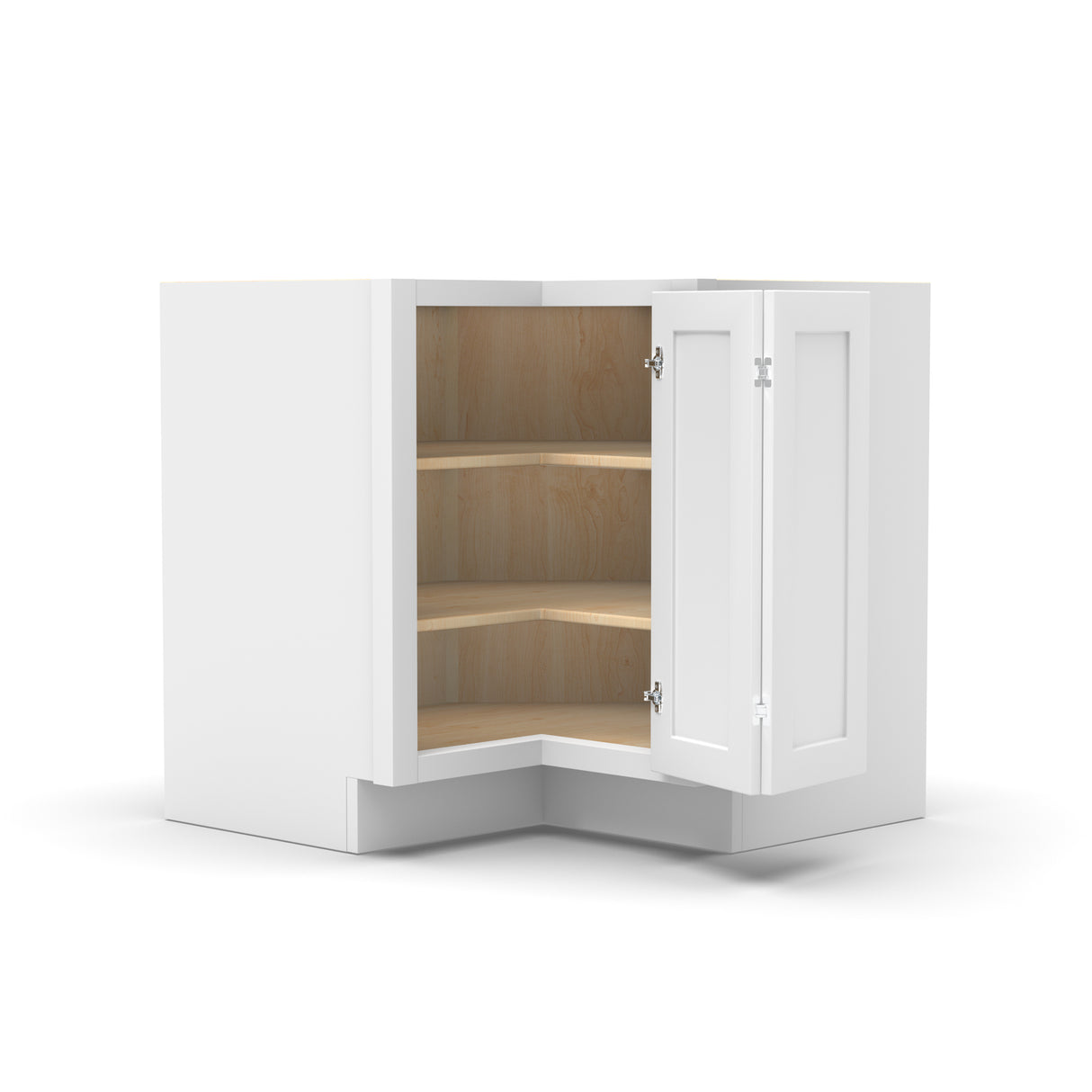 Liberty Shaker White - 36 Inch Wall Square Corner Wall Cabinet - 24" Width x 36" Height x 12" Depth