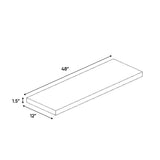 Windsor Ashen - 48 Inch Wall Shelf Accessories - 48" Width x 1.5" Height x 12" Depth