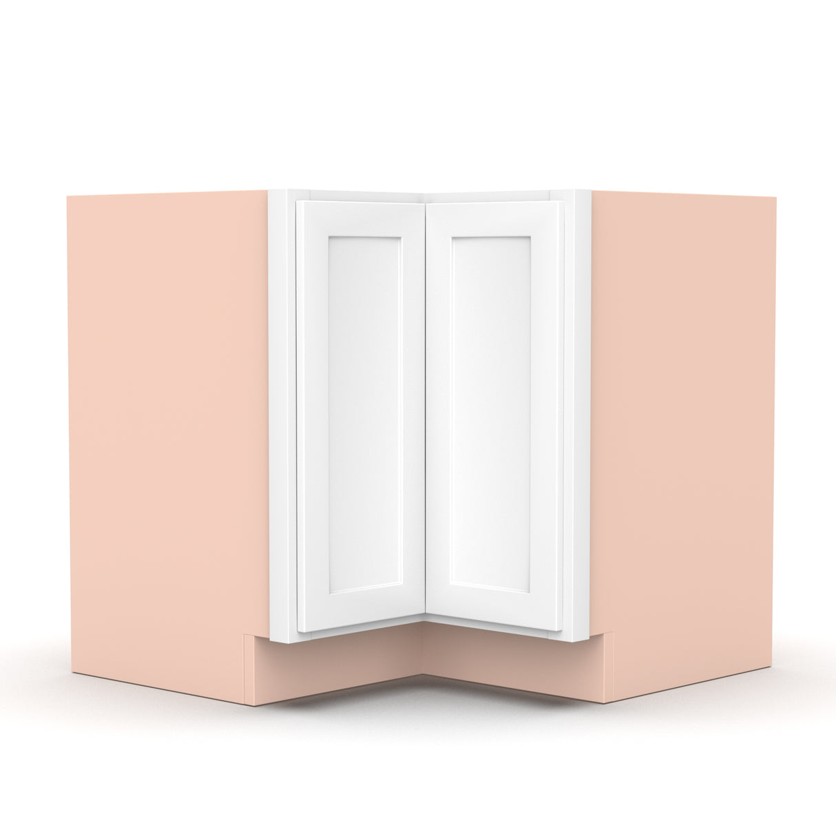 Liberty Shaker White - 36 Inch Lazy Susan Base Cabinet - 36" Width x 34.5" Height x 24" Depth