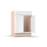 Liberty Shaker White - 24 Inch Sink Base Cabinet - 24" Width x 34.5" Height x 24" Depth