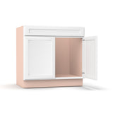 Liberty Shaker White - 36 Inch Sink Base Cabinet - 36" Width x 34.5" Height x 24" Depth
