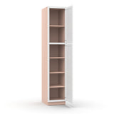 Liberty Shaker White - 18 Inch Single Door Pantry Tall Cabinet - 18" Width x 90" Height x 24" Depth
