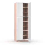 Liberty Shaker White - 30 Inch Double Door Pantry Tall Cabinet - 30" Width x 90" Height x 24" Depth