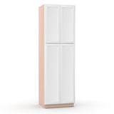 Liberty Shaker White - 30 Inch Double Door Pantry Tall Cabinet - 30" Width x 96" Height x 24" Depth