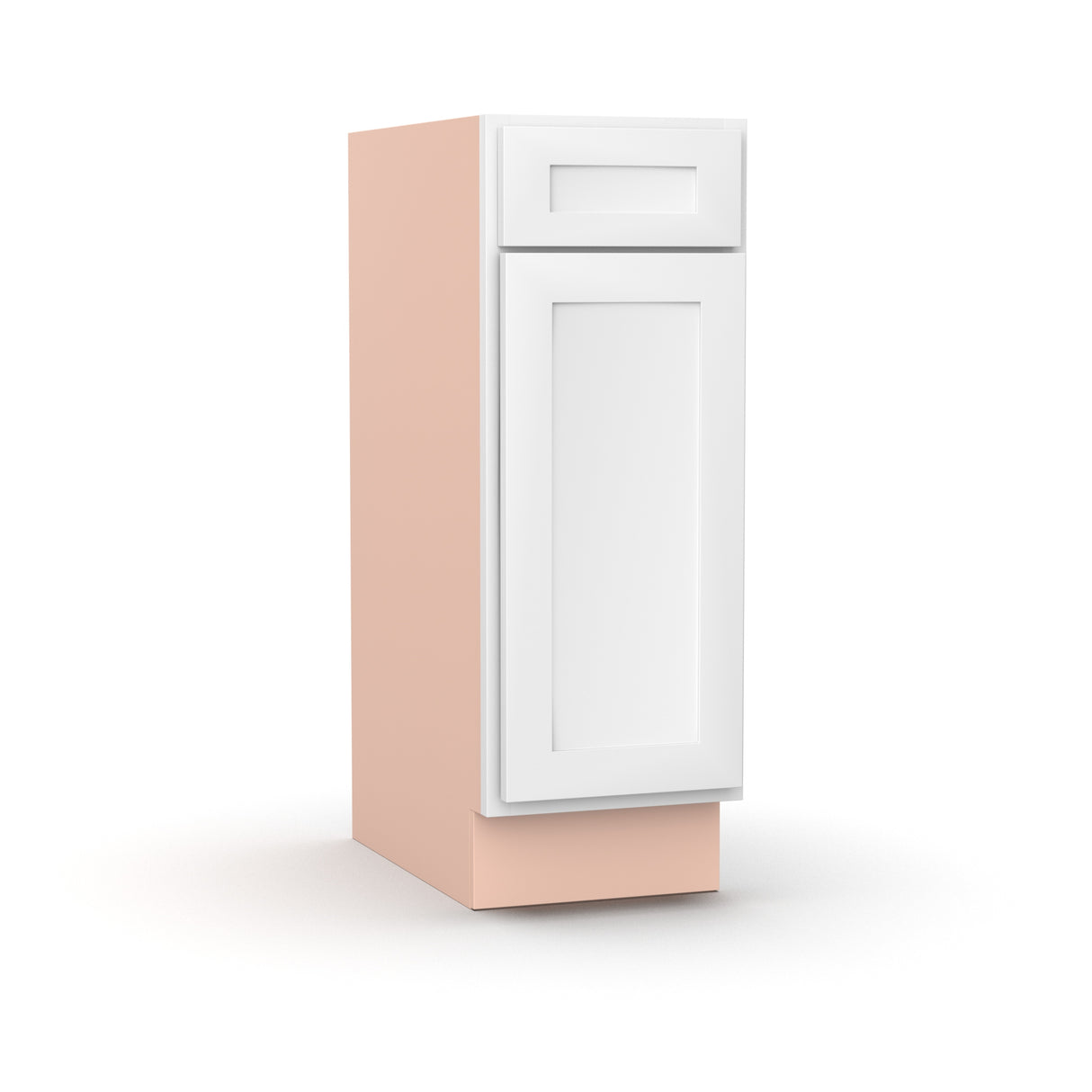 Liberty Shaker White - 12 Inch Vanity Base Cabinet - 12" Width x 34.5" Height x 21" Depth