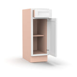 Liberty Shaker White - 12 Inch Vanity Base Cabinet - 12" Width x 34.5" Height x 21" Depth