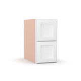 Liberty Shaker White - 12 Inch Vanity Drawer Base Cabinet - 12" Width x 22.75" Height x 21" Depth
