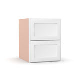Liberty Shaker White - 18 Inch Vanity Drawer Base Cabinet - 18" Width x 22.75" Height x 21" Depth