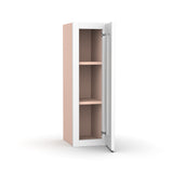 Liberty Shaker White - 9 Inch Height Single Door Wall Cabinet - 9" Width x 30" Height x 12" Depth