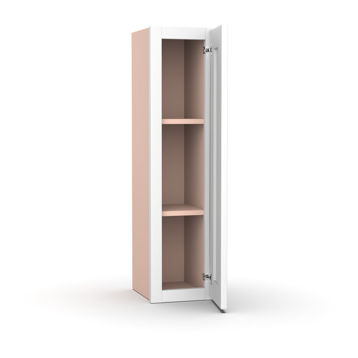 Liberty Shaker White - 9 Inch Height Single Door Wall Cabinet - 09" Width x 36" Height x 12" Depth