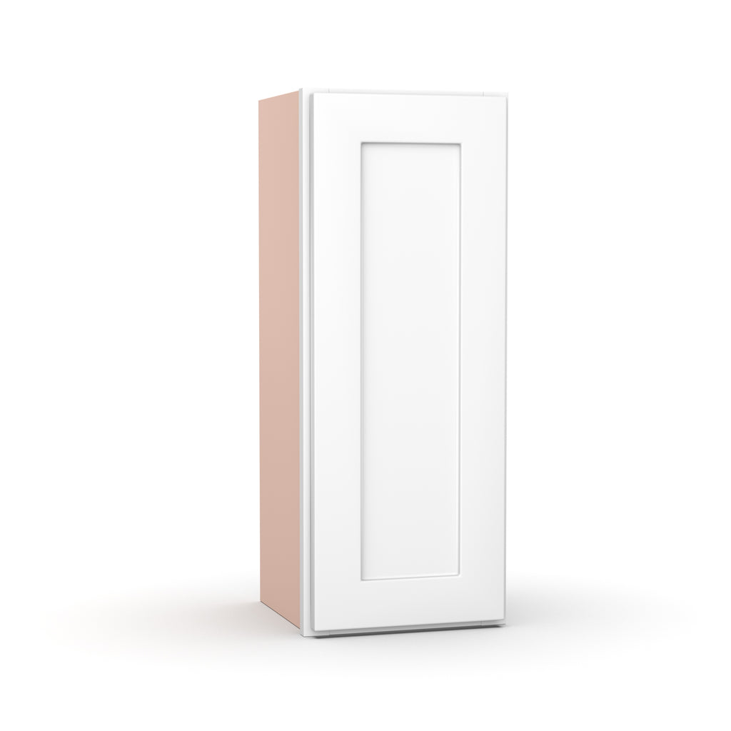 Liberty Shaker White - 12 Inch Height Single Door Wall Cabinet - 12