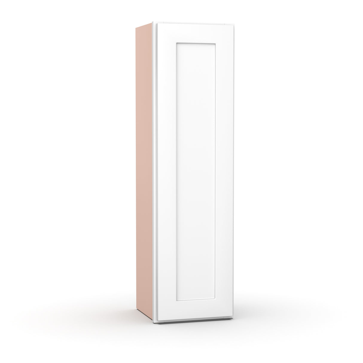 Liberty Shaker White - 12 Inch Height Single Door Wall Cabinet - 12" Width x 42" Height x 12" Depth