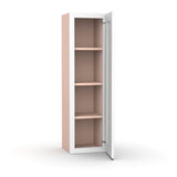 Liberty Shaker White - 12 Inch Height Single Door Wall Cabinet - 12" Width x 42" Height x 12" Depth