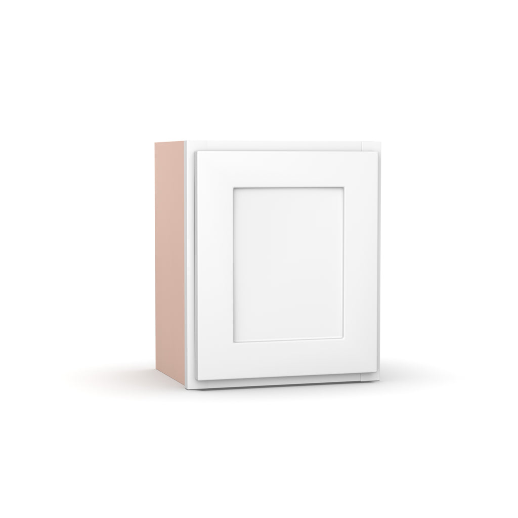 Liberty Shaker White - 15 Inch Height Single Door Wall Cabinet - 15