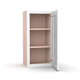 Liberty Shaker White - 15 Inch Height Single Door Wall Cabinet - 15" Width x 30" Height x 12" Depth